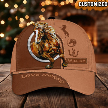 Uni Personalized Name Unique Horse Cap