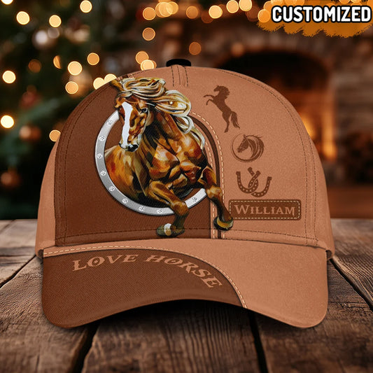 Uni Personalized Name Unique Horse Cap