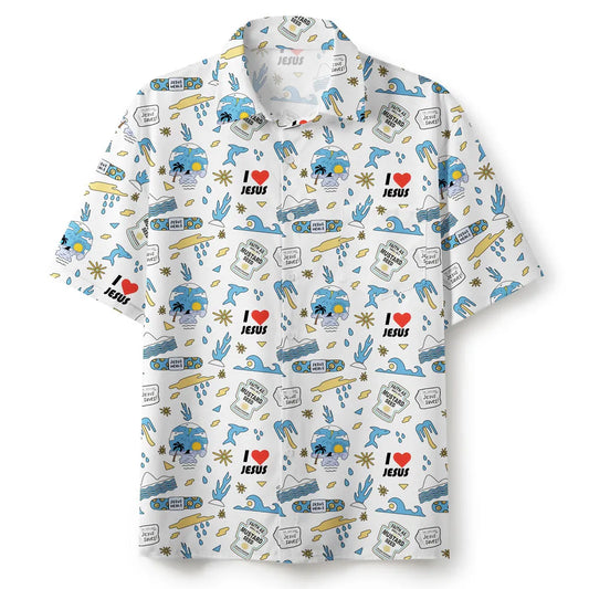 UniJames Faith As Small As A Mustard Seed White Christian Hawaiian Shirt