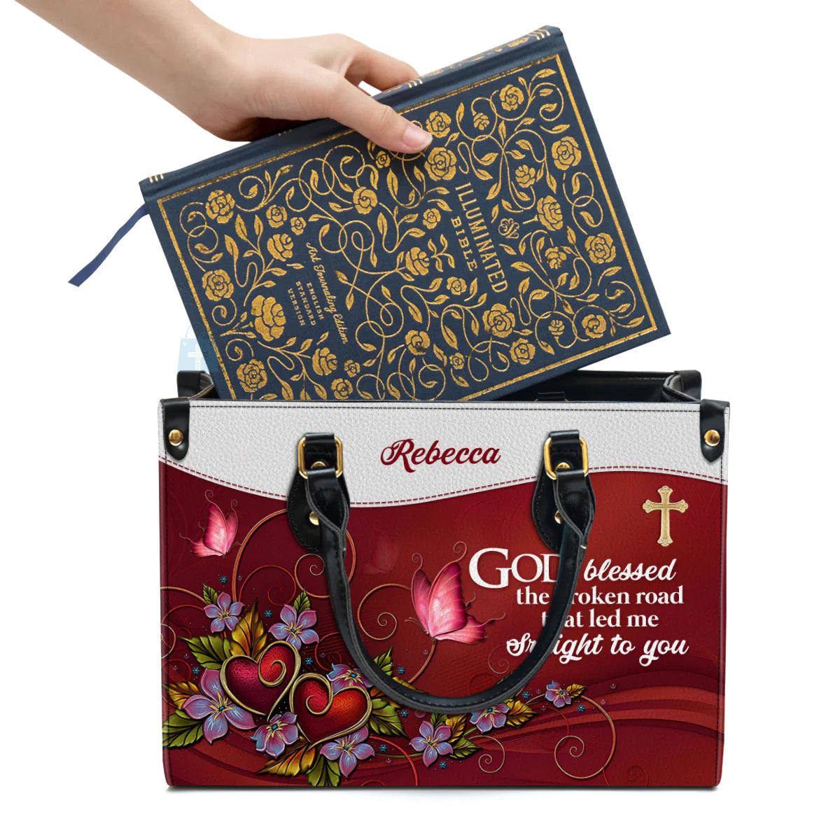 God Blessed The Broken Road That Led Me Straight To You, Personalized Gifts, Gifts for Women, Holiday Gift.