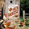 uni Customized Name Hen House Laid Daily All Printed 3D Metal Sign