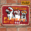 Personalized Chicken Metal Signs Fluffy Butt Hut Silkies Chicken Attention Customized Classic Metal Signs