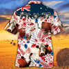 Unique Hereford Cattle Australian Flag Hawaiian Flowers All Over Printed 3D Hawaiian Shirt