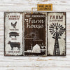 uni Farm Sweet Farm Market Rustic Rectangle Metal Sign Custom Name