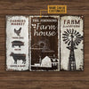 uni Farm Sweet Farm Market Rustic Rectangle Metal Sign Custom Name