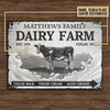 uni Grey Cattle Dairy Farm Rectangle Metal Sign Custom Text