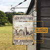 uni Farm Sweet Farm Rectangle Metal Sign Custom Text Cute Design