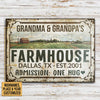 uni Big Farm Farmhouse One Hug Rectangle Metal Sign Custom Name Place Year