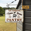 uni Farm Animals Farmhouse Pantry Self Serve Rectangle Metal Sign Custom Name