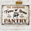 uni Farm Animals Farmhouse Pantry Self Serve Rectangle Metal Sign Custom Name