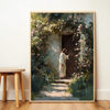 Unijames Jesus Knocking at the Door Canvas Wall Art