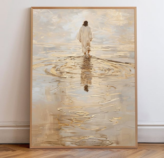 Unijames Jesus Walking on Water Canvas