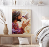 Unijames Jesus Wall Art Canvas Painting with Bird