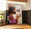 Unijames Jesus Wall Art Canvas Painting with Bird