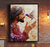 Unijames Jesus Wall Art Canvas Painting with Bird