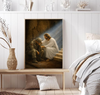 Unijames Jesus Comforting Soldier Canvas Wall Art