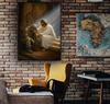 Unijames Jesus Comforting Soldier Canvas Wall Art