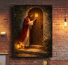 Unijames Jesus Knocking at the Door Canvas Wall Art