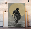 Unijames Jesus Walking on Water Canvas Wall Art