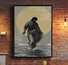 Unijames Jesus Walking on Water Canvas Wall Art