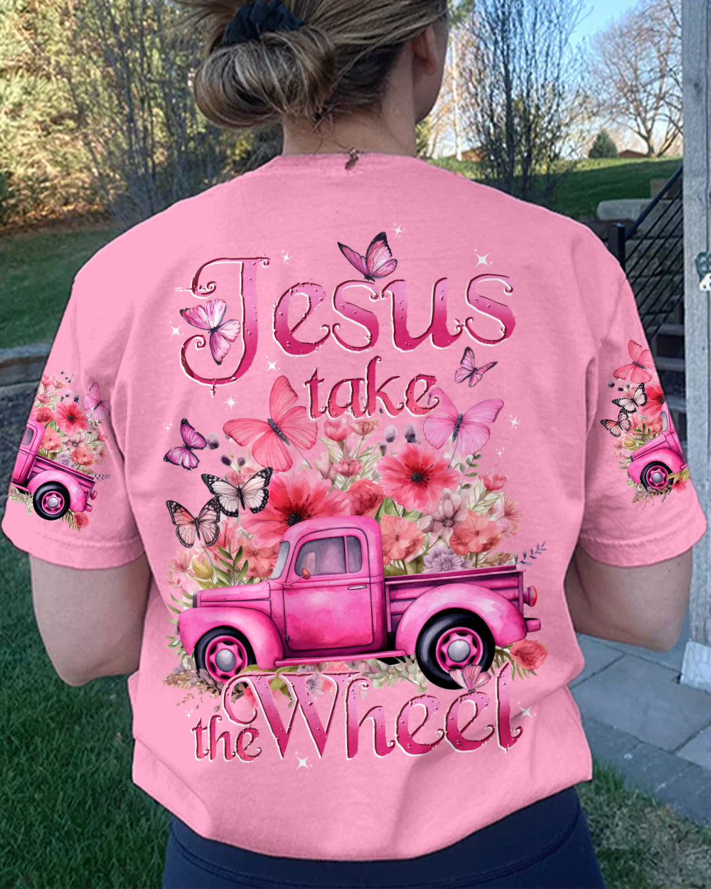 Jesus Take The Wheel Women's All Over Print Shirt - Tytd0401233