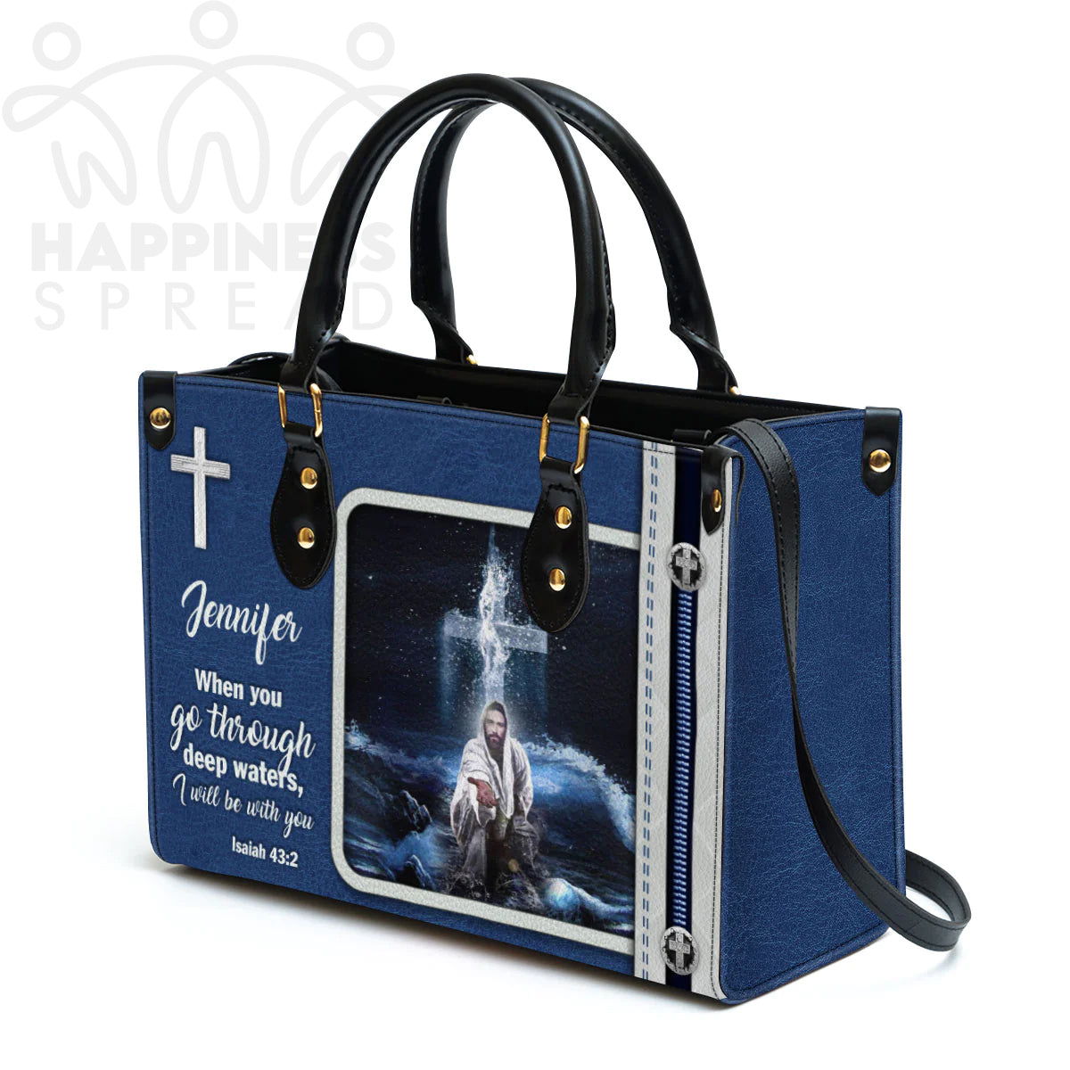 Personalized Hand Bag, I Will Be With You, Personalized Gifts, Gifts for Women.