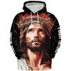 Unijames Religious Jesus Christian 3D All-Over Print Hoodie