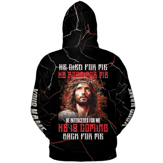 Unijames Religious Jesus Christian 3D All-Over Print Hoodie