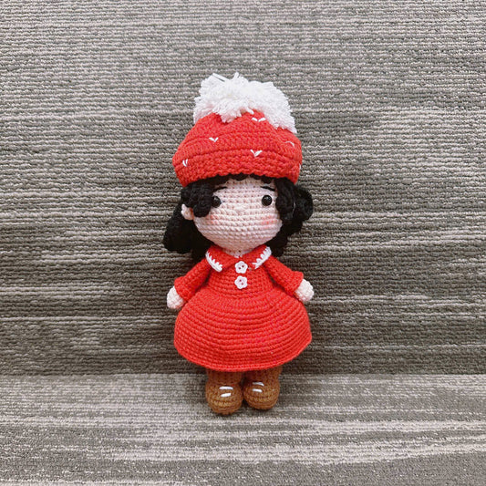 Unijames Santa Girl Handmade Crochet