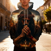 Unijames Religious-Inspired Men's 3D All Over Print Hoodie
