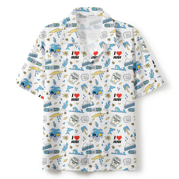UniJames Faith As Small As A Mustard Seed White Christian Hawaiian Shirt