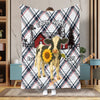 UniJames Personalized Farmhouse Plaid Cow Blanket (12 Cattle Breeds)