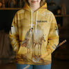 Uni Personalized Name & Farm Name Jesus Blessed This Farm Christian Hoodie (10 Cattle Breeds)