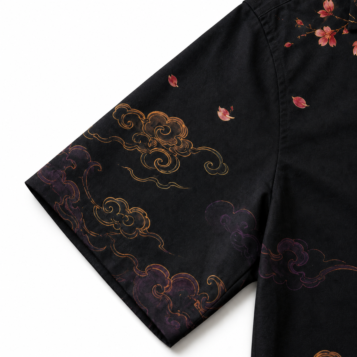 Crimson Phoenix Sakura Hawaiian Shirt