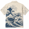 Oceanic Turtle Wave Hawaiian Shirt