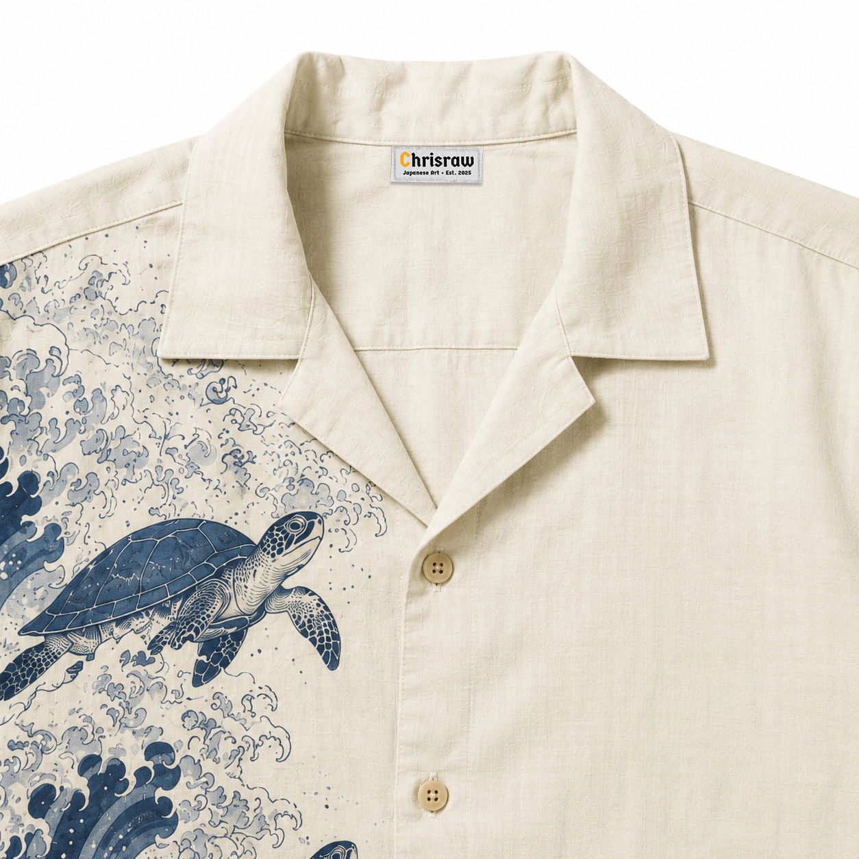 Oceanic Turtle Wave Hawaiian Shirt