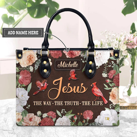 Jesus The Way The Truth The Life Cardinal Vintage Flower, Personalized Gifts, Gifts for Women, Christmas Gift.