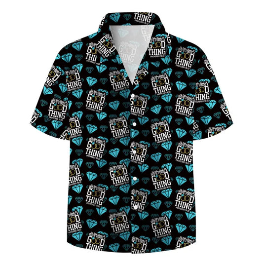 UniJames Find Good Things Christian Dark Couple Hawaiian Shirt