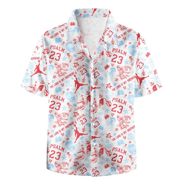 UniJames The Lord Is My Shepherd PSALM Christian Hawaiian Shirt