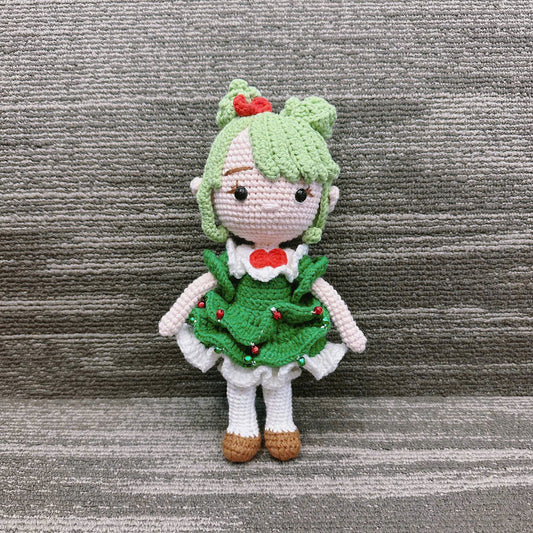 Unijames Christmas Tree Girl Handmade Crochet