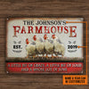uni Customized Name Chicken Farmhouse A Little Bit Loud All Printed 3D Metal Sign
