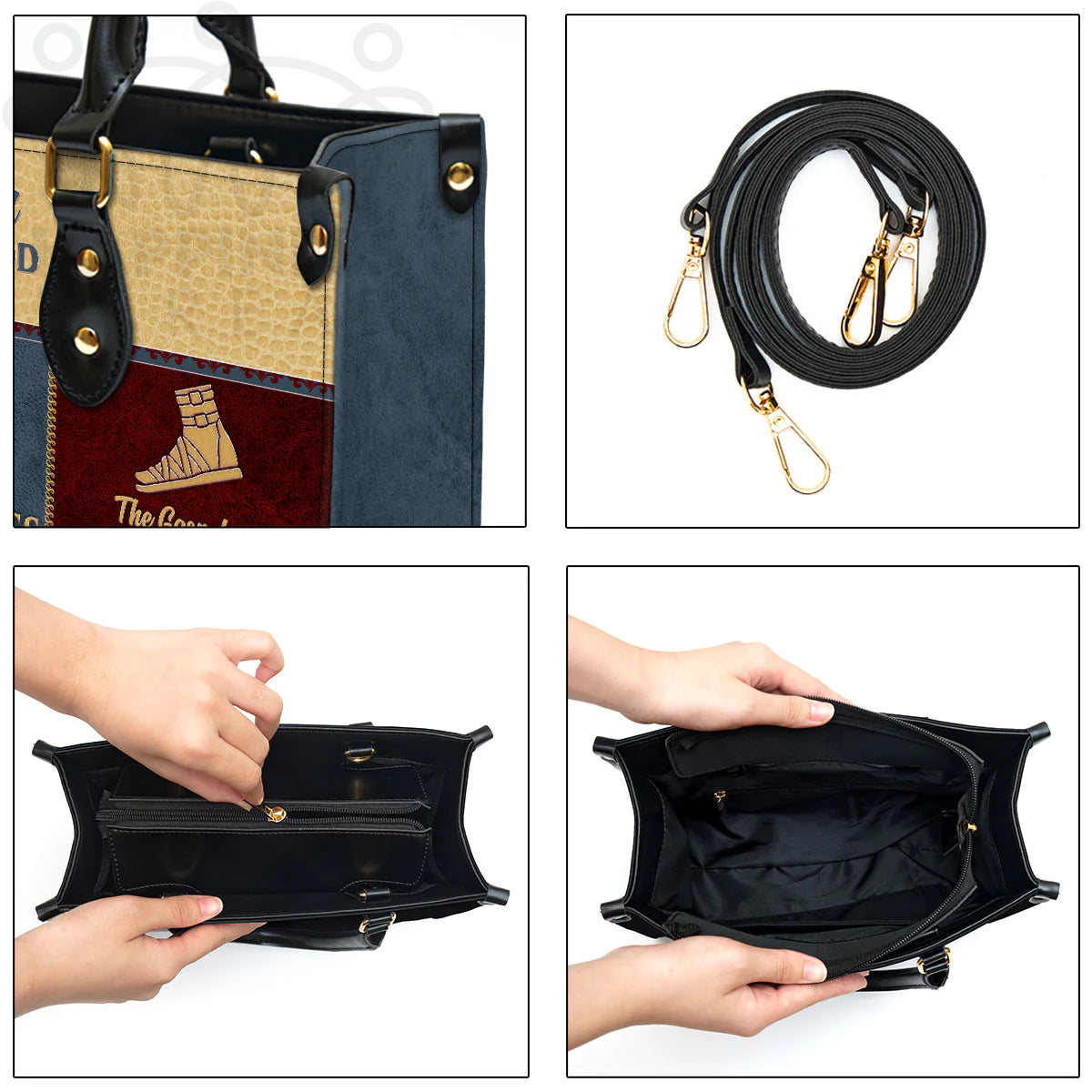 Personalized Hand Bag, The Gospel Of Peace, Personalized Gifts, Gifts for Women.