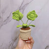 UniJames Handmade Plants vs Zombies Series, Crochet Potted Plant, Hand-Knitted Zombie
