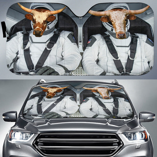 Uni Texas Longhorn Universe 3D Sun Shade