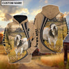 Uni Brahman Grey Farming Personalized Name Hoodie
