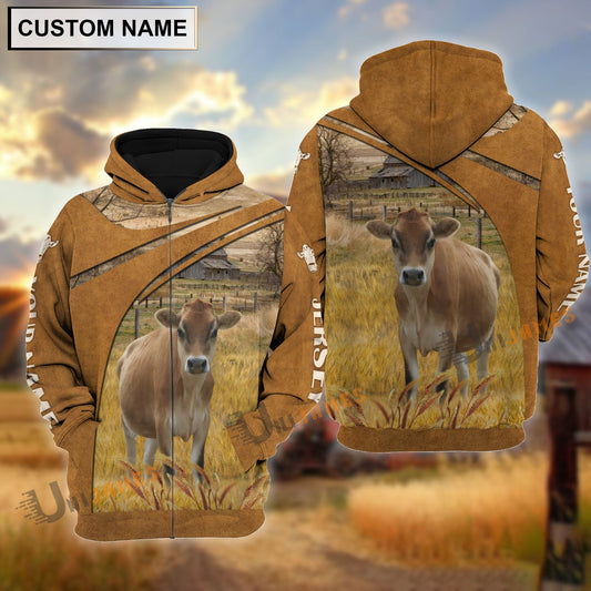 Uni Personalized Name Jersey Farming Life 3D Shirt