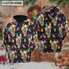 Uni Charolais Christmas Led Light Personalized Name 3D Hoodie