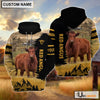 Uni Red Angus Happy Life Farm Personalized 3D Hoodie