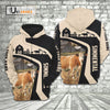 Uni Simmental Black White Custom Name 3D Hoodie