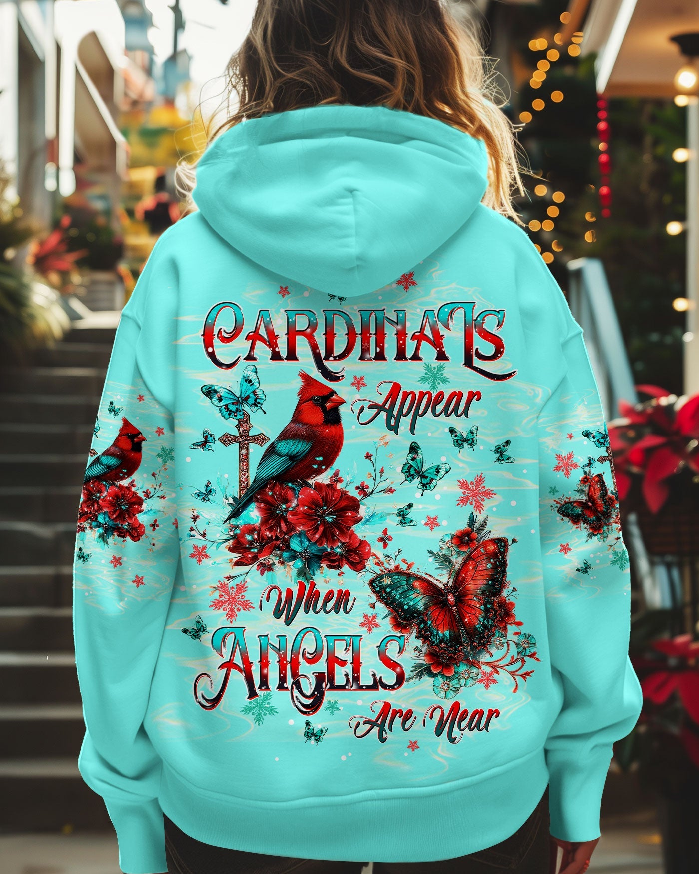 When Cardinals Appear Angels Are Near Women's All Over Print Shirt  - Tltw2110243
